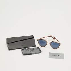 Pre Owned Dior Tortoise Brown/Black QUMKU SoRealRise Aviator Sunglasses