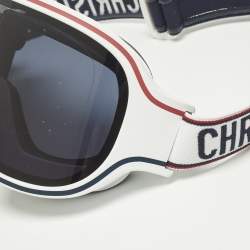 مملوكة مسبقًا Dior White/Navy Blue Alps M11 Ski Goggles