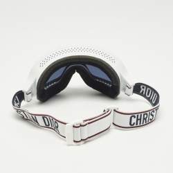 مملوكة مسبقًا Dior White/Navy Blue Alps M11 Ski Goggles