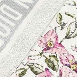 Pre Owned وشاح كريستيان ديور ميتزاه حرير طباعة زهور رمادية