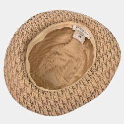 Pre Owned Christian Dior Trotter Hat Beige #57