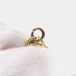 Pre Owned Dior Rose Dior Pre Quattro Collection Bee Diamond Necklace 18K Yellow Gold