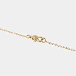 Pre Owned Dior Rose Dior Pre Quattro Collection Bee Diamond Necklace 18K Yellow Gold