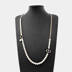 Pre Owned Dior Pearl-embellished Necklace
