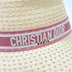 مملوكة مسبقًا Dior Beige Raffia Hat