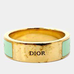 مملوكة مسبقًا خاتم ديور معدن ذهبي اللون