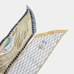 Pre Owned Dior Multicolor Silk Mitzah Bandeau