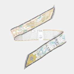 Pre Owned Dior Multicolor Silk Mitzah Bandeau