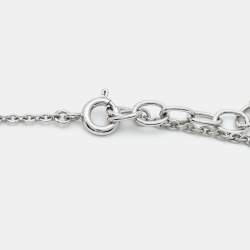 مملوكة مسبقًا Dior CD Silver Tone Necklace