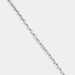 مملوكة مسبقًا Dior CD Silver Tone Necklace