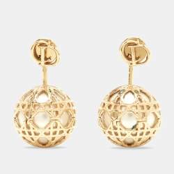 مملوكة مسبقًا أقرا�ط ديور سيكرت كاناج بلالئ صناعية وذهبية اللون