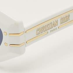 Pre Owned Dior White/Blue 50B0 DiorSignature B1U Cat Eye Sunglasses