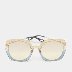 Pre Owned نظارة شمسية ديور ألتيتيود1 3LGVC متدرجة وردية/صفراء كبيرة الحجم