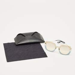 مملوكة مسبقًا نظارة شمسية ديور ألتيتيود1 3LGVC متدرجة وردية/صفراء كبيرة الحجم