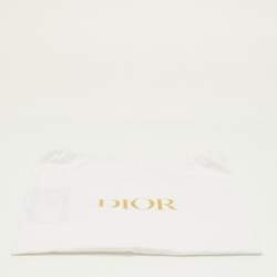 Pre Owned Dior Pink/Black Embroidered Canvas and Leather Bag Shoulder Strap