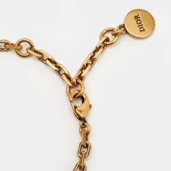 مملوكة مسبقًا سوار ديور جادور لؤلؤ صناعي كريستال لون ذهبي