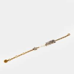 مملوكة مسبقًا سوار ديور جادور لؤلؤ صناعي كريستال لون ذهبي