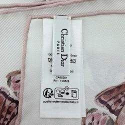 مملوكة مسبقًا وشاح ديور حرير متعدد الألوان