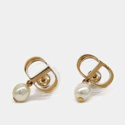 مملوكة مسبقًا Dior Gold Plated Metal earrings