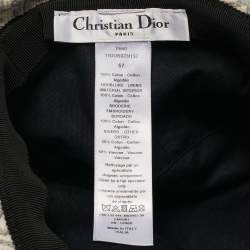 مملوكة مسبقًا Christian Dior Blue Oblique Jacquard Bucket Hat 57cm