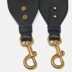 Pre Owned حمالة حقيبة كتف ديور جل د مضفر أسود