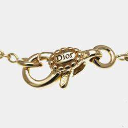 مملوكة مسبقًا قلادة كريستيان ديور وردة دي فين ميداليون كوارتز وردي ذهب وردي 18 قيراط ماس نسائية كوارتز وردي ذهب وردي