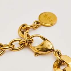 Pre Owned سوار ديور دانسيوز إيتوال وصلة لون ذهبي