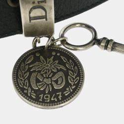 Pre Owned Christian Dior Leather Belt Black #95