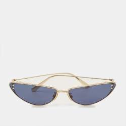 مملوكة مسبقًا Dior Blue/Gold Tone MissDior B1U Cat Eye Sunglasses