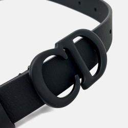 Pre Owned حزام ديور جلد أسود