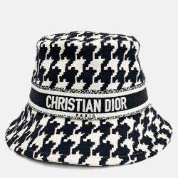 مملوكة مسبقًا Dior Black & White Cotton Bucket Hat