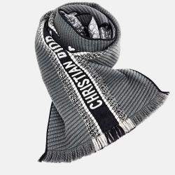 Pre Owned Dior Oblique University Reversible Muffler