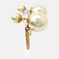 Pre Owned Dior Metal Tribal Earrings