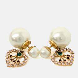 Pre Owned Dior Metal Tribal Earrings