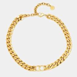 Pre Owned قلادة ديور CD دانسييز إتوال بطبقة ذهبية اللون 