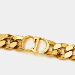 Pre Owned قلادة ديور CD دانسييز إتوال بطبقة ذهبية اللون 