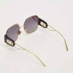 مملوكة مسبقًا Dior Black/Gold Tone Montaigne S5U Square Sunglasses