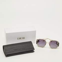 مملوكة مسبقًا Dior Black/Gold Tone Montaigne S5U Square Sunglasses