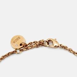 مملوكة مسبقًا Dior Star CD Crystal Gold Tone Link Bracelet