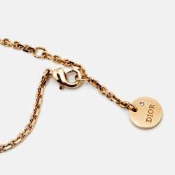 مملوكة مسبقًا Dior Star CD Crystal Gold Tone Link Bracelet