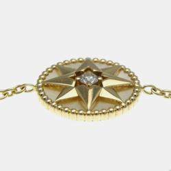 Pre Owned أسوارة كريستيان ديور روز ديفان ذهب أصفر 18 قيراط وأم اللؤلؤ سحرية ذهبية