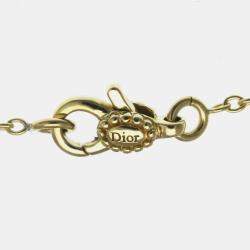 Pre Owned أسوارة كريستيان ديور روز ديفان ذهب أصفر 18 قيراط وأم اللؤلؤ سحرية ذهبية
