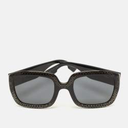 Pre Owned Dior Black PRN2K DDior Frame Square Sunglasses