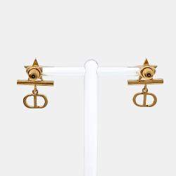Pre Owned Dior Gold Plated Earrings