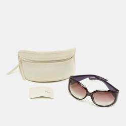 مملوكة مسبقًا Dior Purple Gradient 609J8 Dior Limited Crystal Oversized Sunglasses