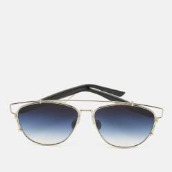 Pre Owned Dior Blue/Black Gradient 84J84 Technologic Aviator Sunglasses