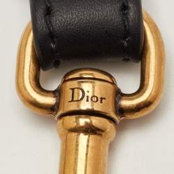 Pre Owned Dior Multicolor Embroidered Canvas and Leather Embellished Bag Shoulder Strap