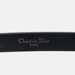 مملوكة مسبقًا حزام ديور سادل جلد أسود 85 سم