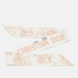 مملوكة مسبقًا وشاح ديور حرير توايل دو جوي عاجي سافاج ميتزا