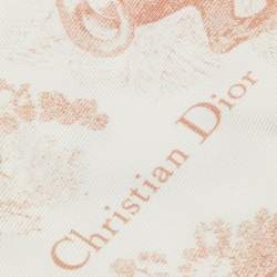 مملوكة مسبقًا وشاح ديور حرير توايل دو جوي عاجي سافاج ميتزا